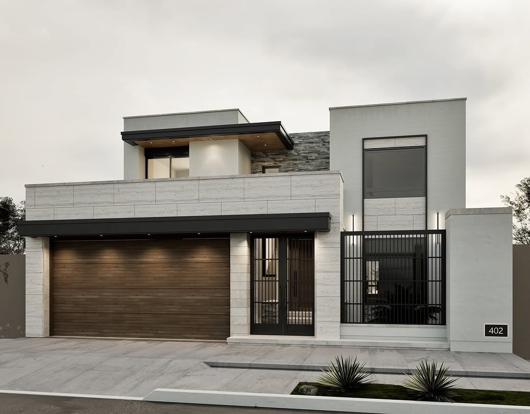 Proyecto arquitectonico moderno por Felix Fragoso Arquitectos